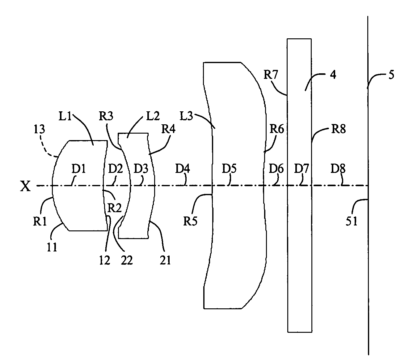 Three-piece type optical lens