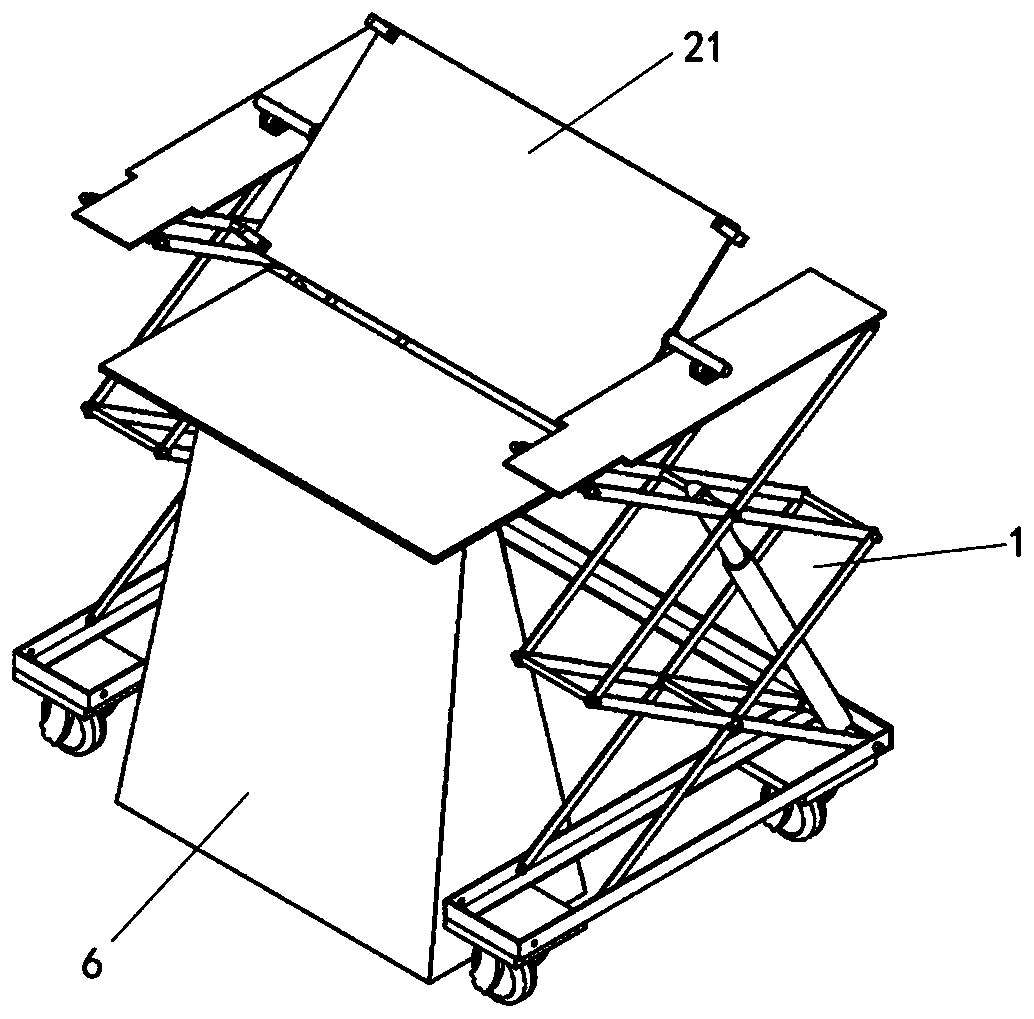 Cart bed for turning over before spinal operation