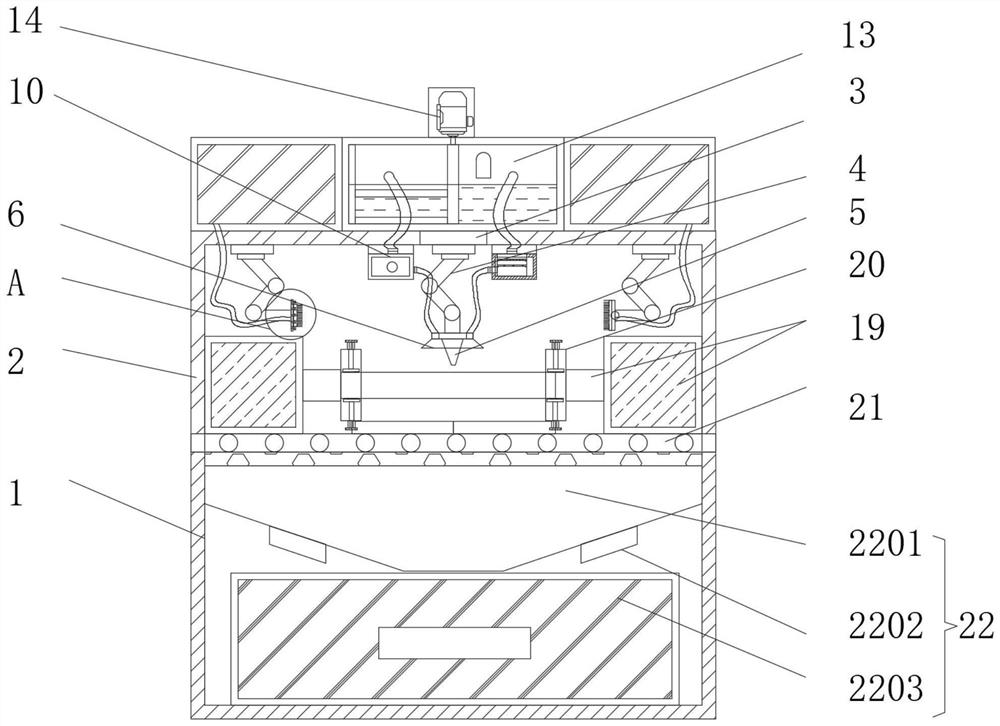 Laser cladding device capable of protecting spaceflight parts