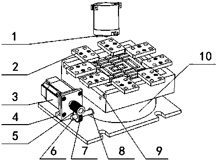 Friction-stir welding device applied to numerically-controlled machine tool