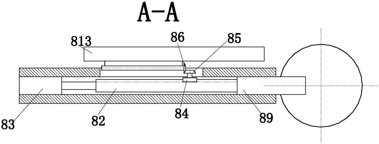 Operating knife high-efficiency cleaning and disinfecting device