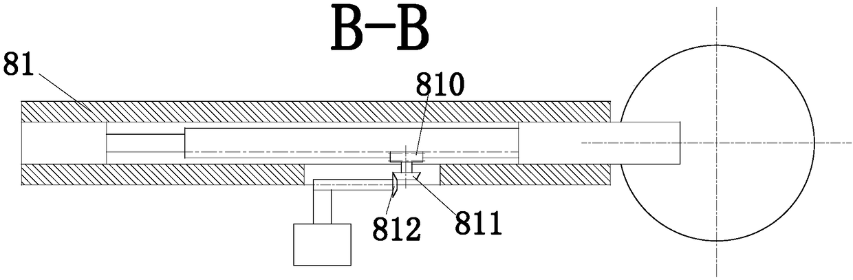 Operating knife high-efficiency cleaning and disinfecting device