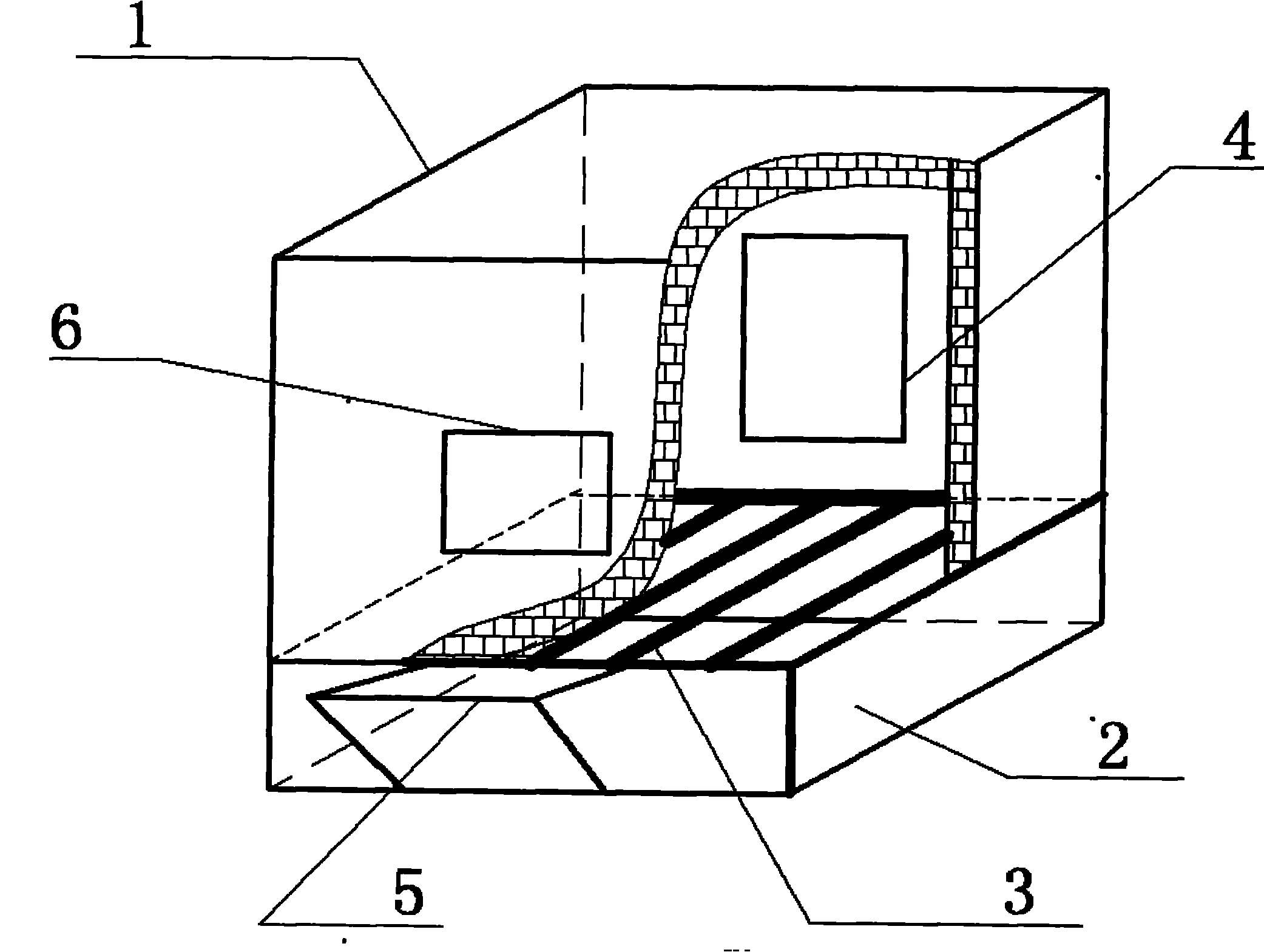 High-efficient combustion furnace with self-steam-supplying combustion-supporting function