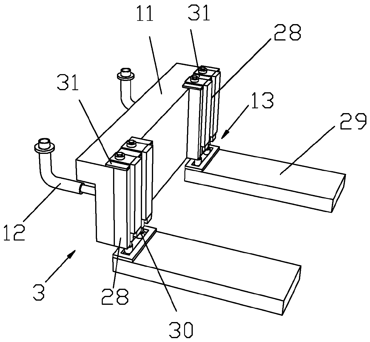 Hot air supply system of steam oven and installation method thereof