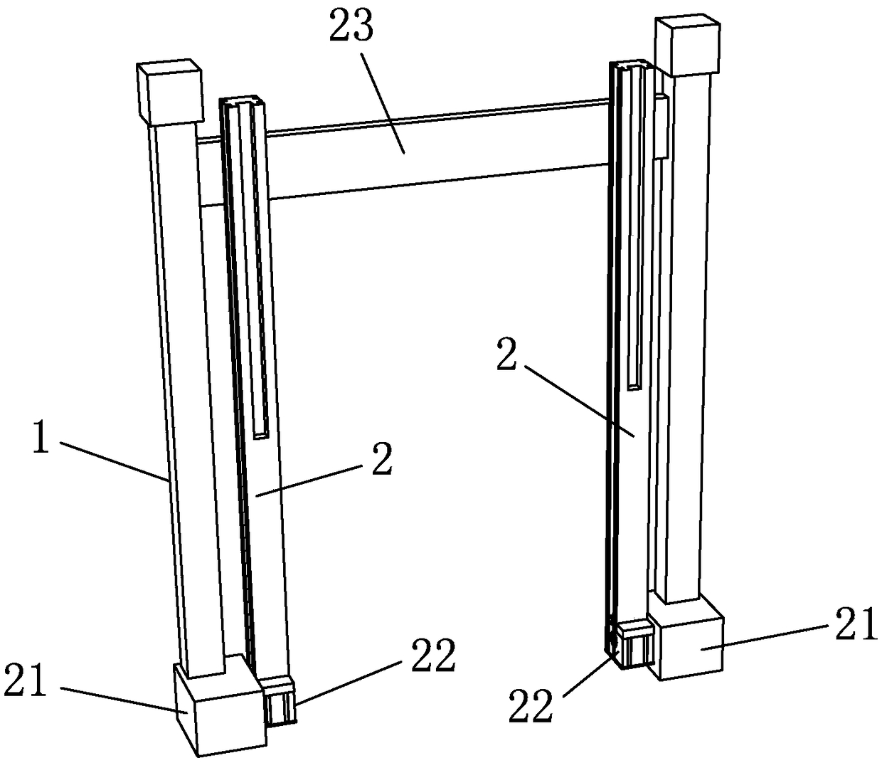 Yarn positioning electrostatic treatment device