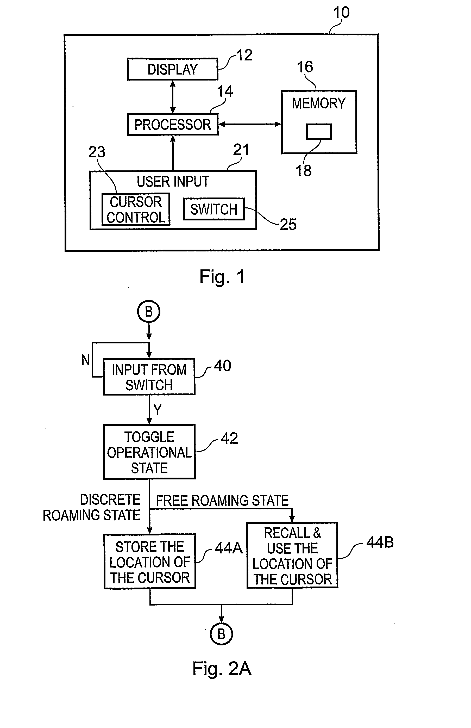 System, Method and Computer Program for Controlling a Cursor