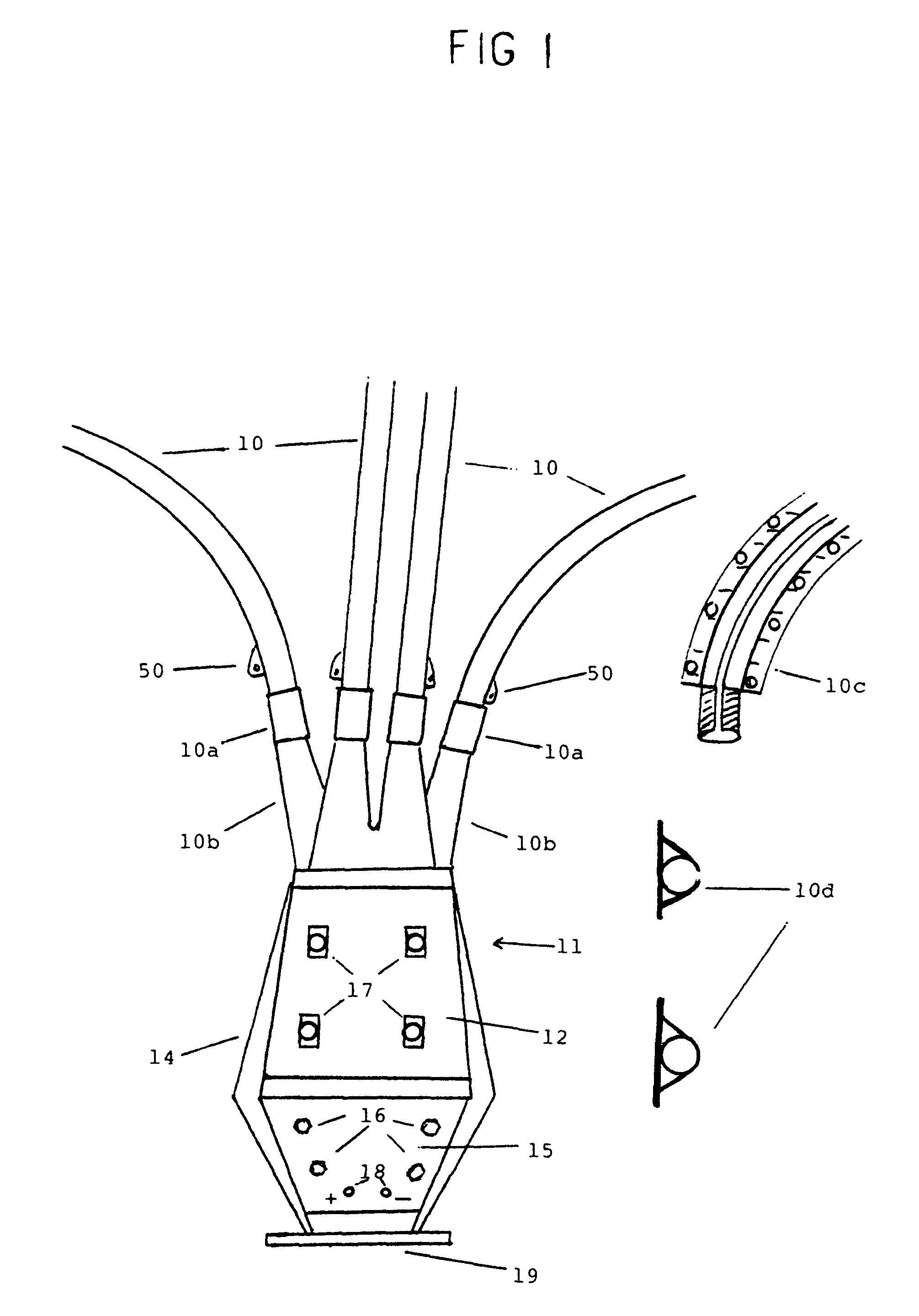 Multiple variable outlets shooting apparatus