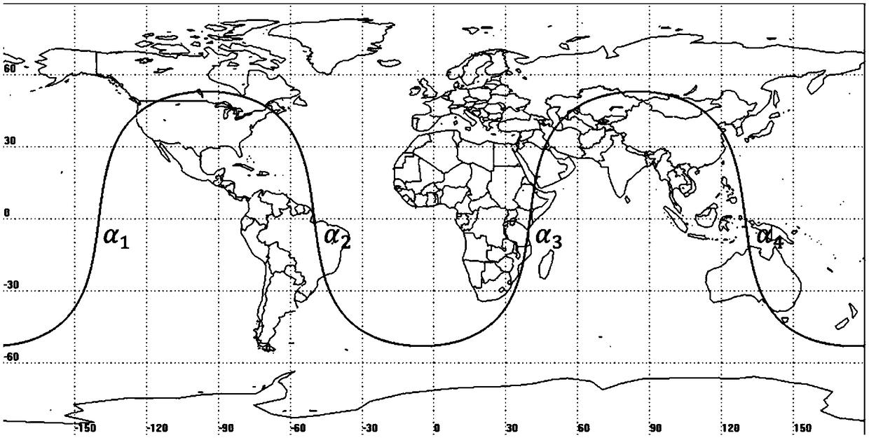 A satellite constellation implementation method using return orbit to implement communication