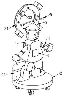 Clownward nursing system for department of pediatrics