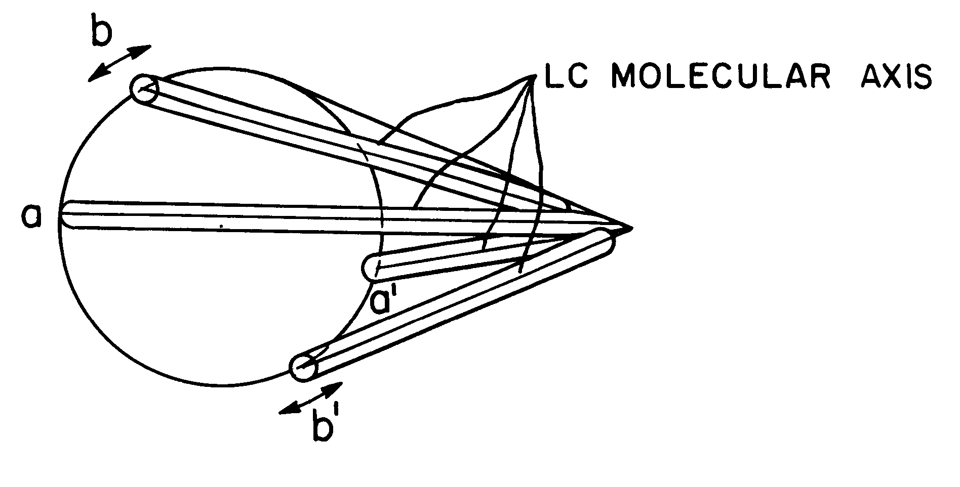 Ferroelectric liquid crystal display device having an A.C. holding voltage