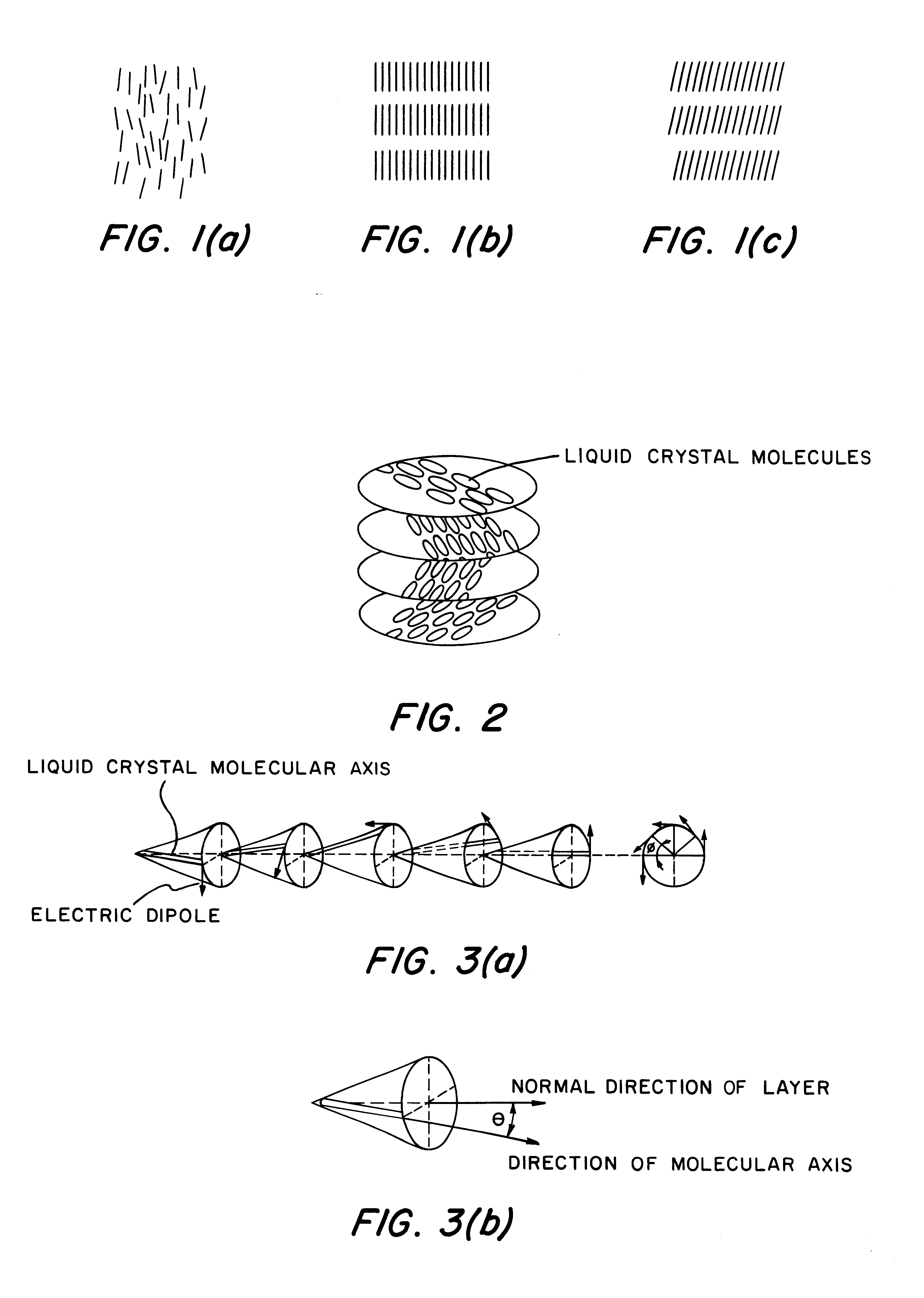 Ferroelectric liquid crystal display device having an A.C. holding voltage