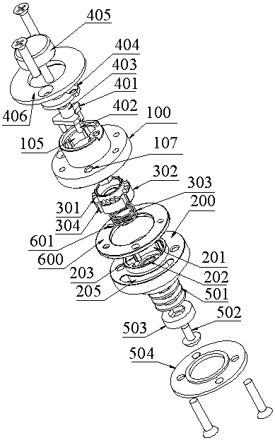 Hinge device for lamps