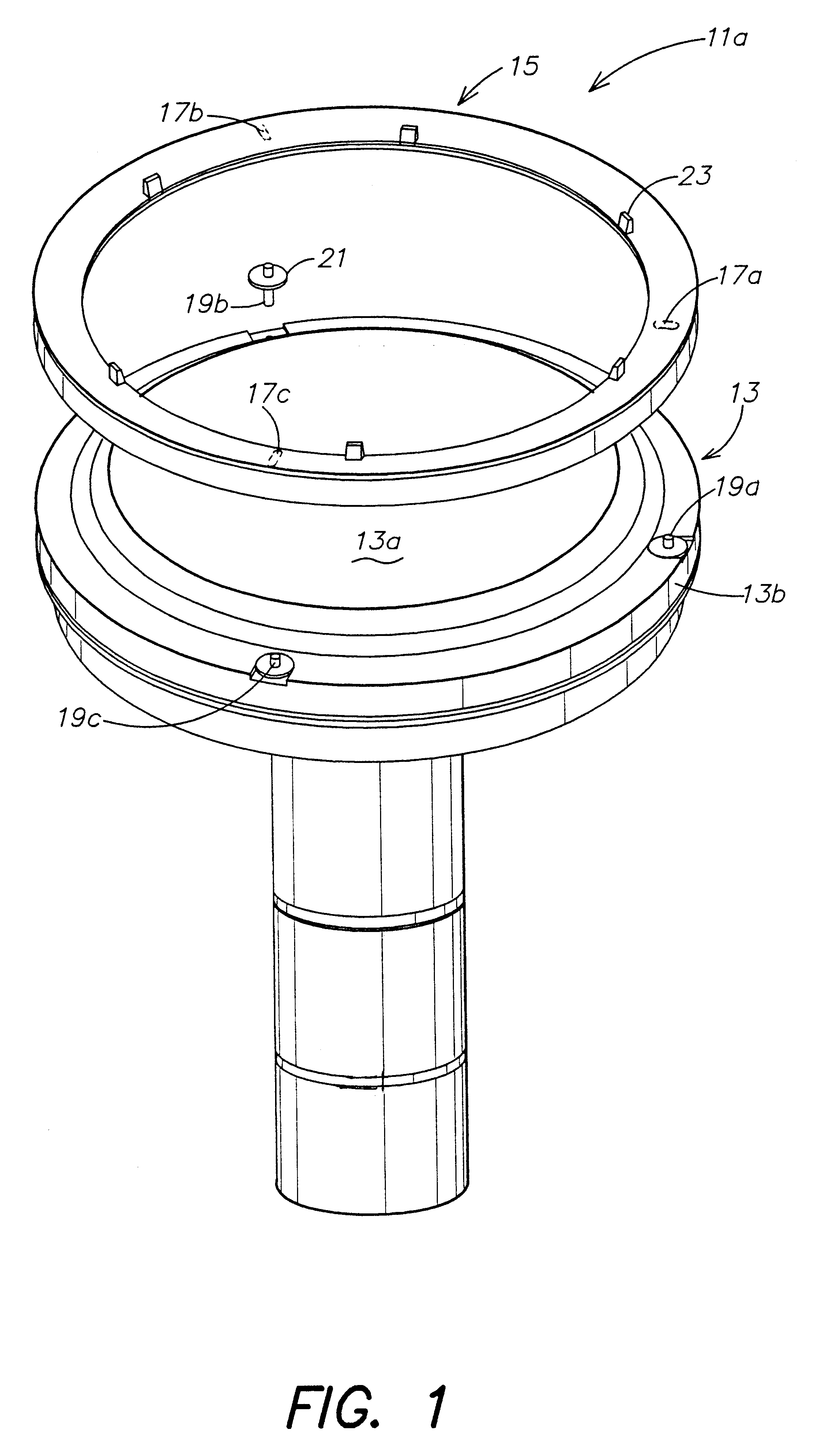 Self aligning non contact shadow ring process kit