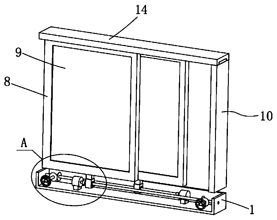 Fireproof window with automatic sliding closing function