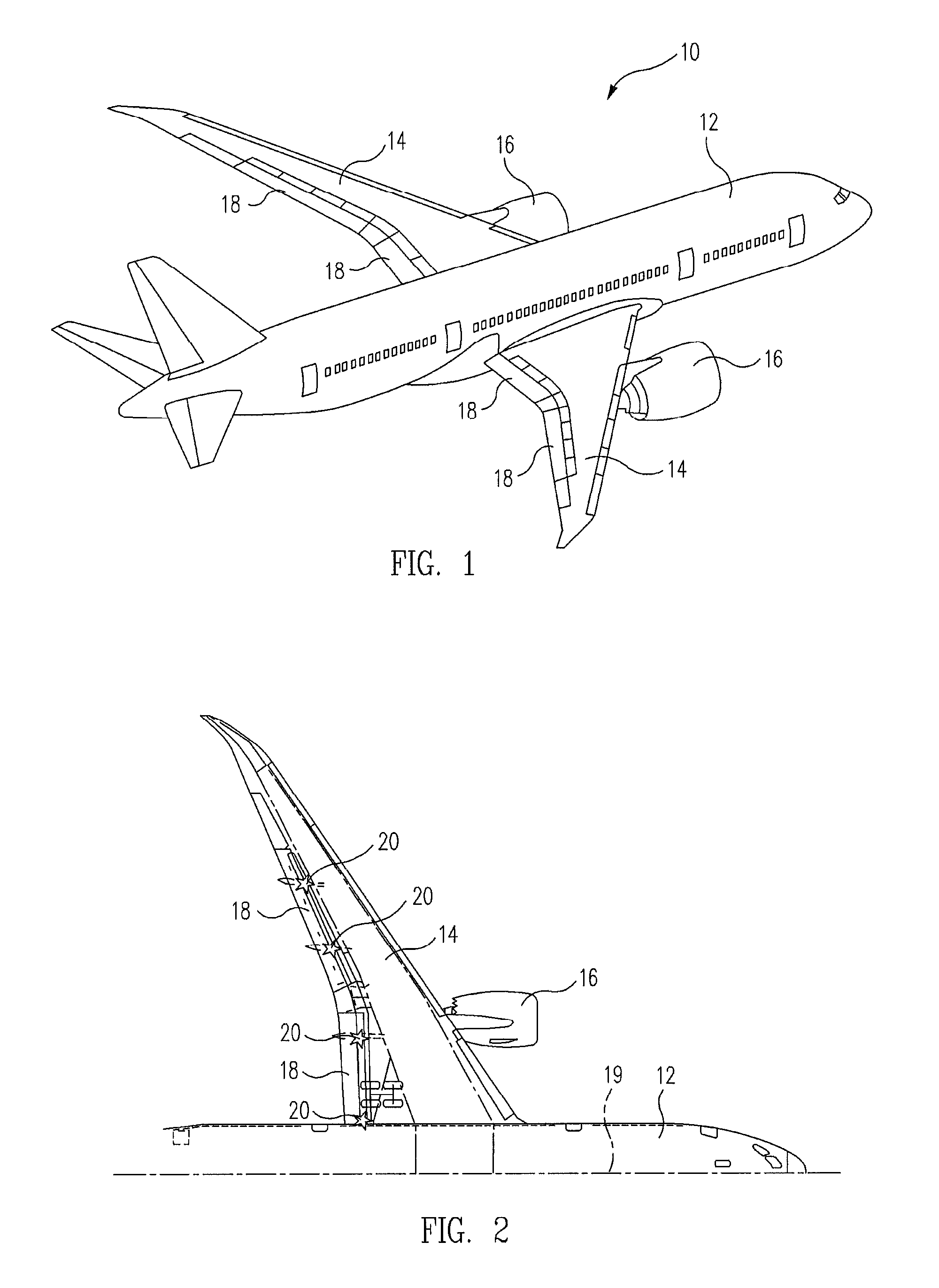 In-flight detection of wing flap free wheeling skew