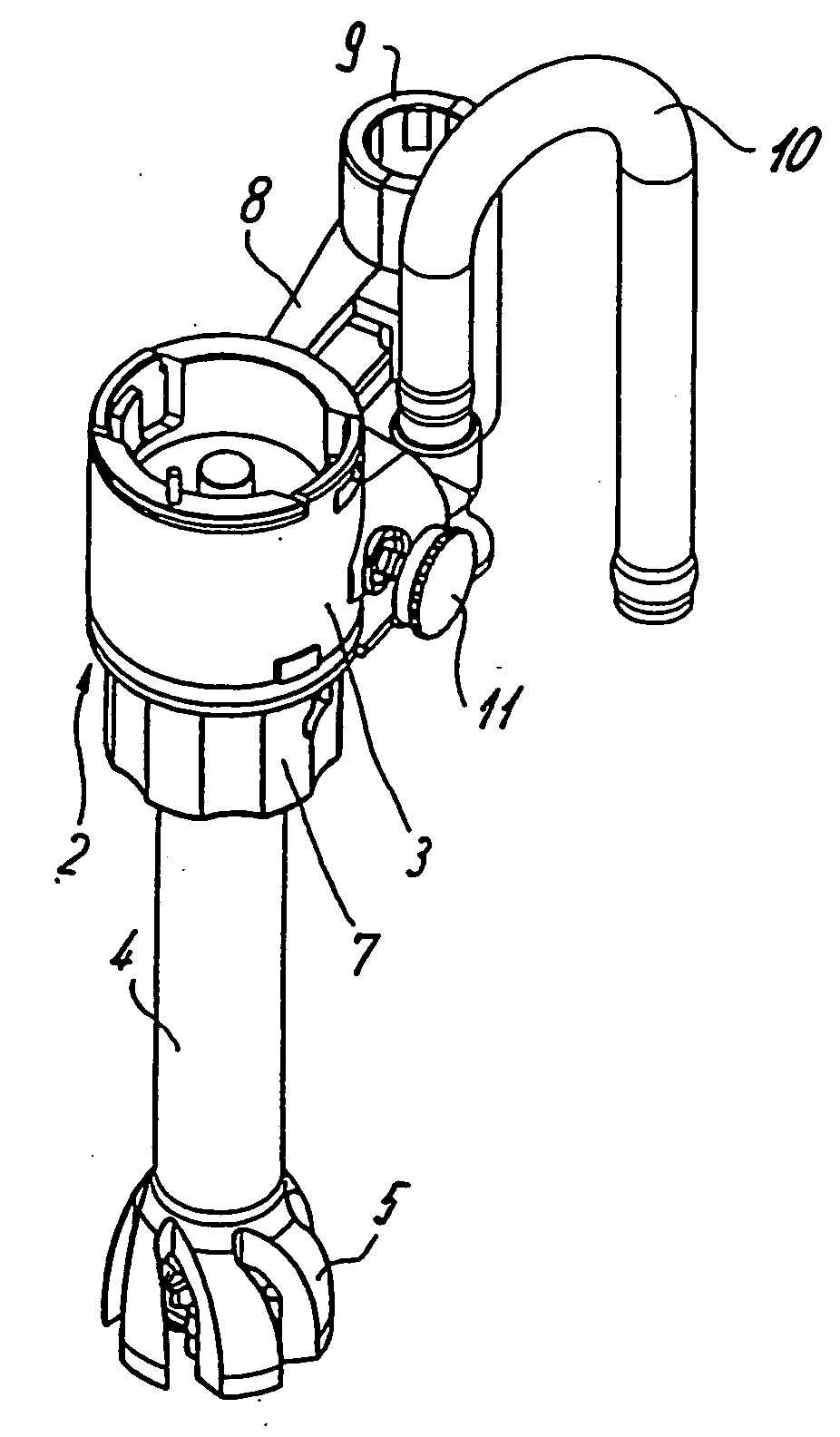 Device for foaming a liquid