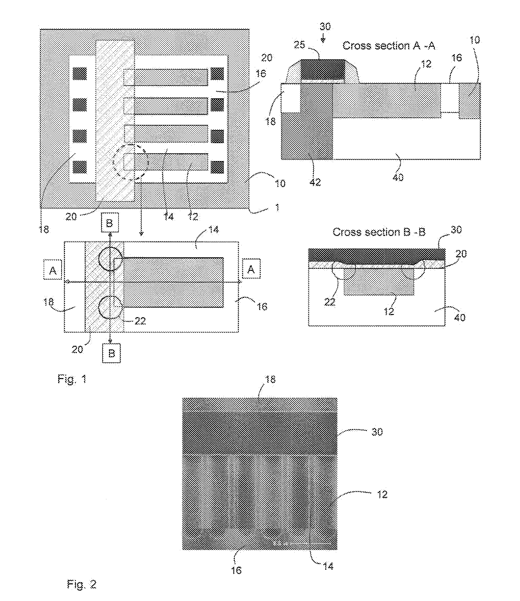 Semiconductor device and method of manufacturing such a device