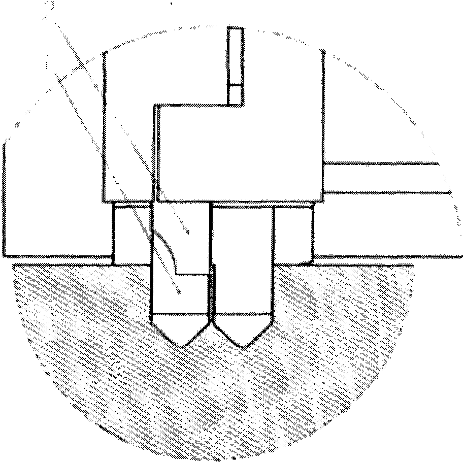 On-site measuring apparatus for local mechanical properties of materials