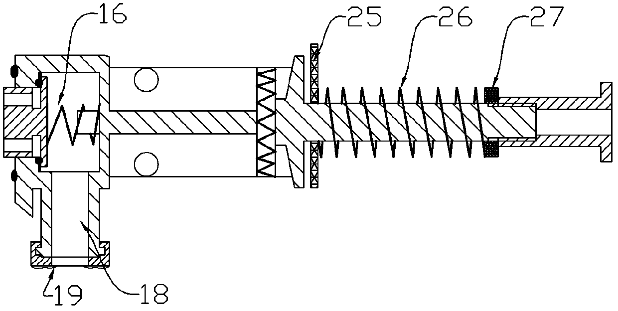 Automatic connecting/disconnecting device for braking air ducts of railroad vehicles