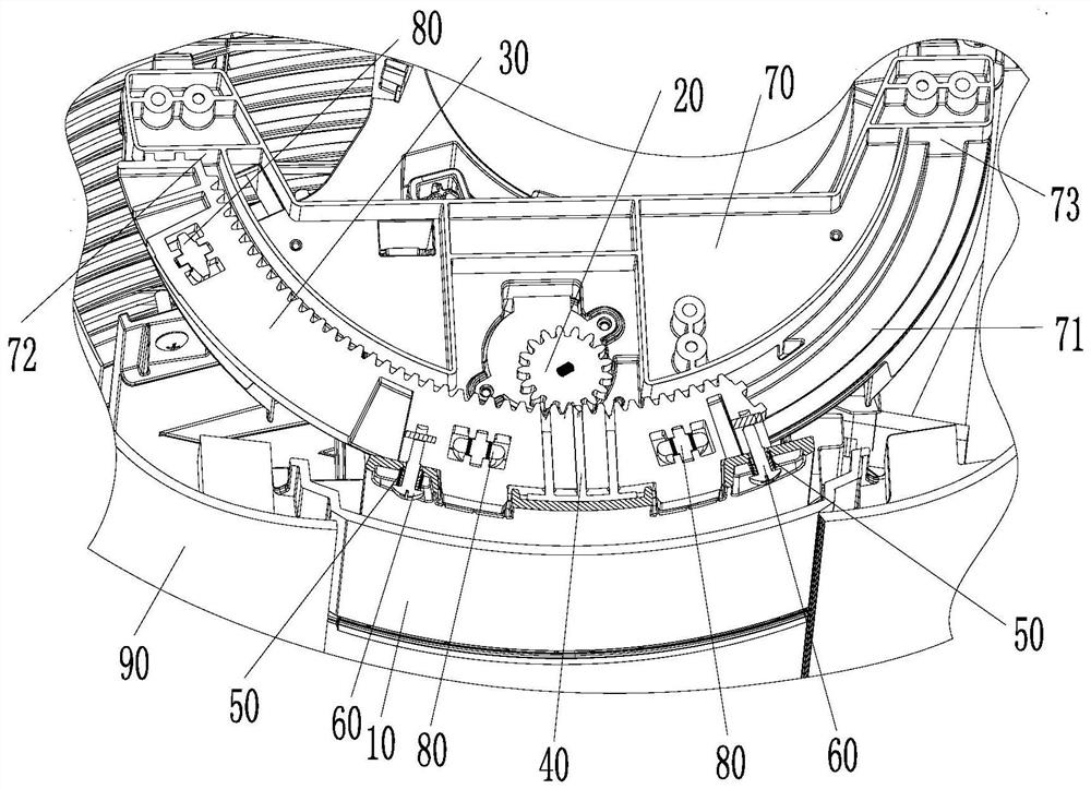 Door plate assembly and air conditioner indoor unit with same