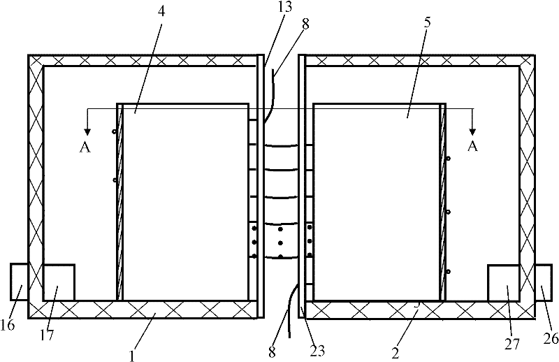 Double greenhouse apparatus of single frequency fiber amplifier for raising stimulated Brillouin scattering threshold