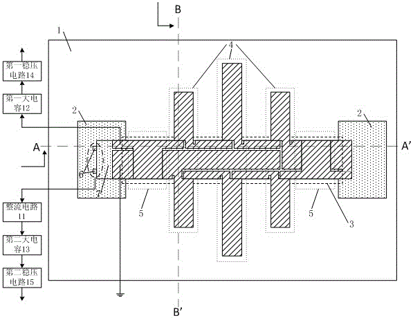 Internet of Things RF Transceiver Component Fixed Fishbone Beam Vibration Electromagnetic Self-Powered Microsensor