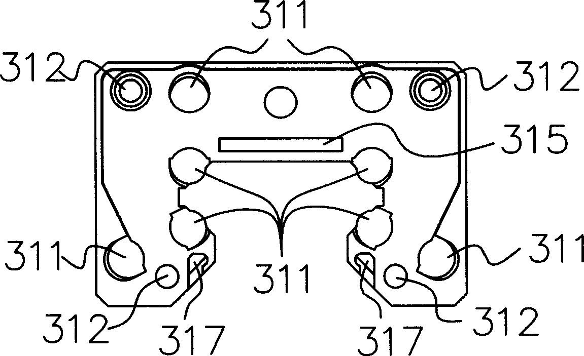 Linear slide rail having composite type end cap and assembling method