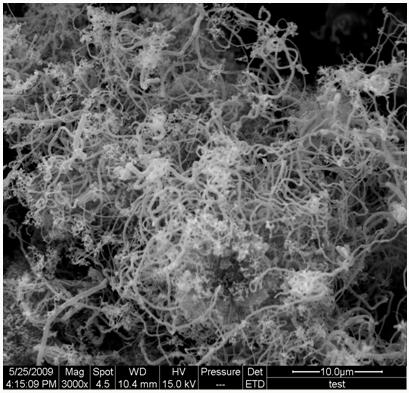 Method for catalyzing polymer with multi-metallic catalyst to compound carbon nano-tube in situ