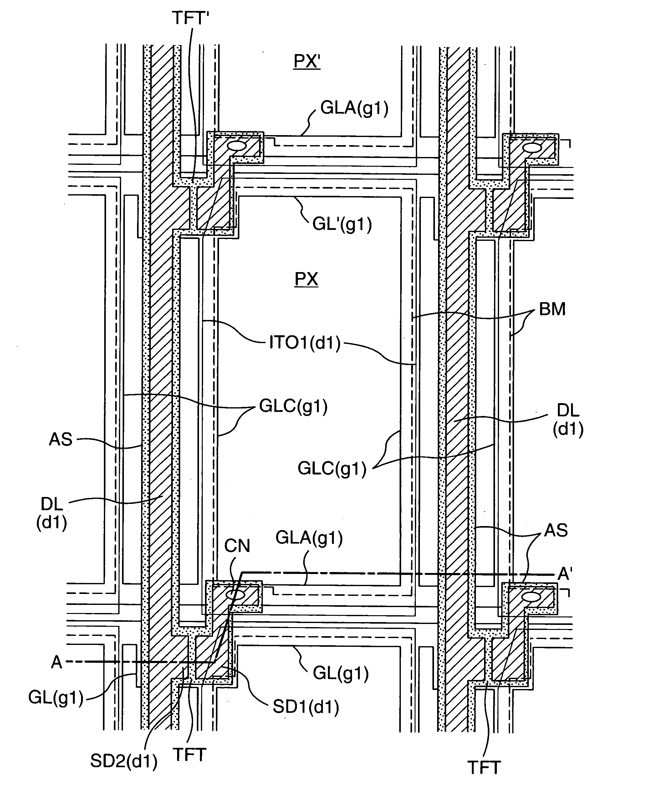 Colored composition for color filter and display using color filters formed of the colored composition