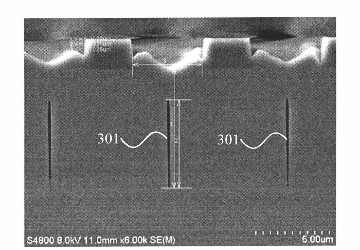 Deep trench filling method of superstructure