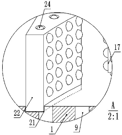 Engineering garbage recovery device