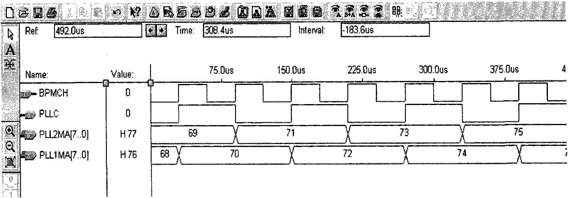 Stepped frequency signal generation method based on frequency selective output of initialize switch of phase-locked loop