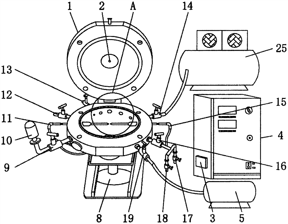 High-precision explosion limit tester capable of determining concentration of air dissolved in tested liquid