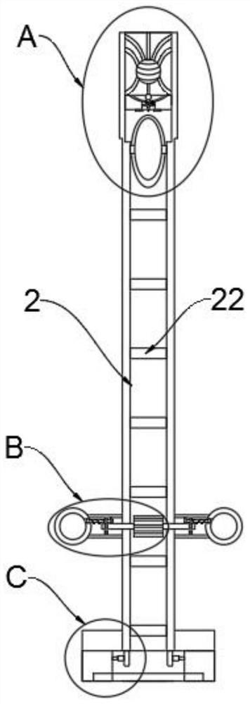 Wind generating set of main shaft segment built-in tuning damping device and overspeed clutch set