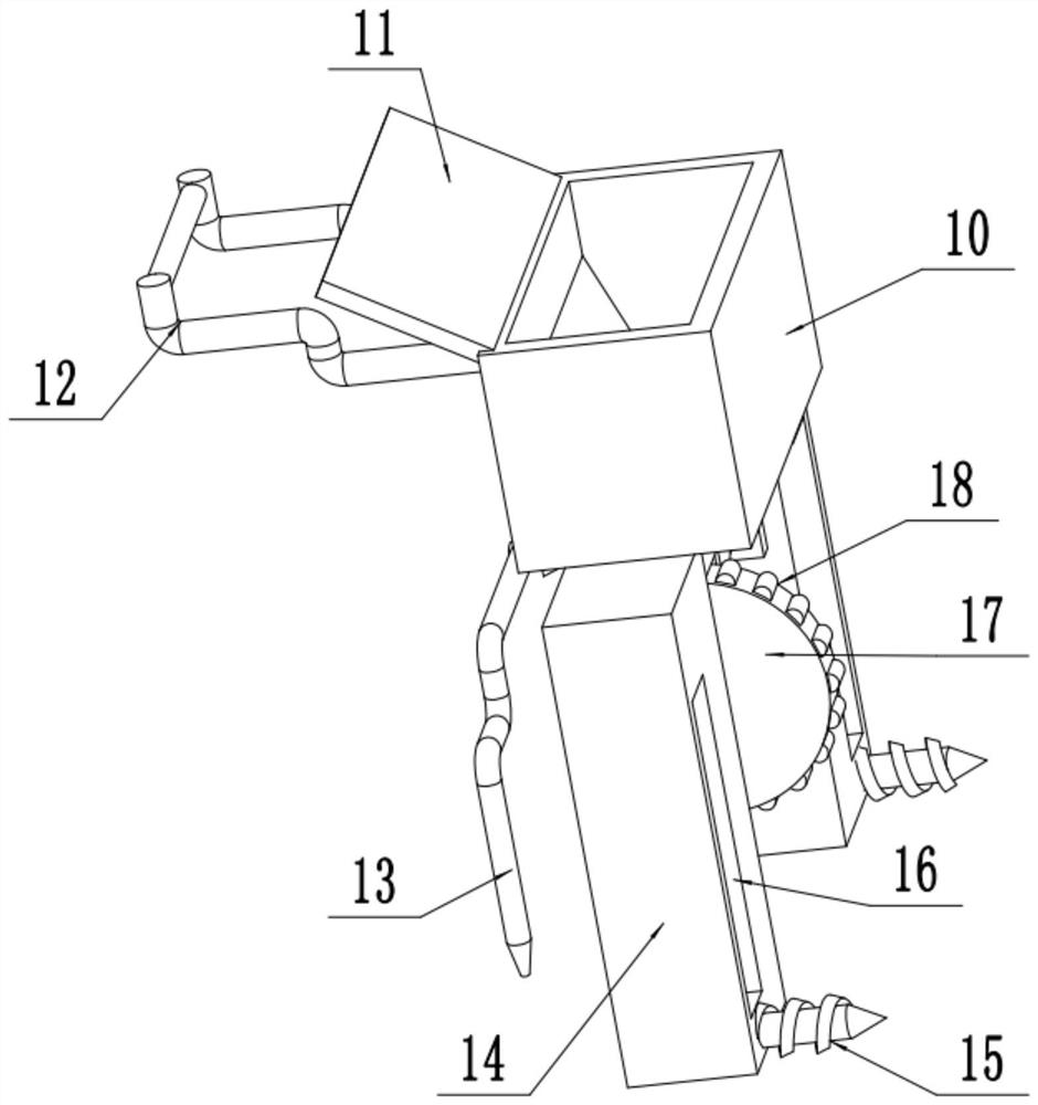 Single-wheel hand-push type bidirectional corn fertilization device