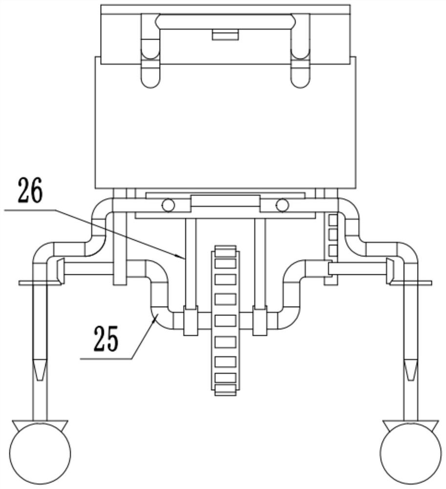 Single-wheel hand-push type bidirectional corn fertilization device