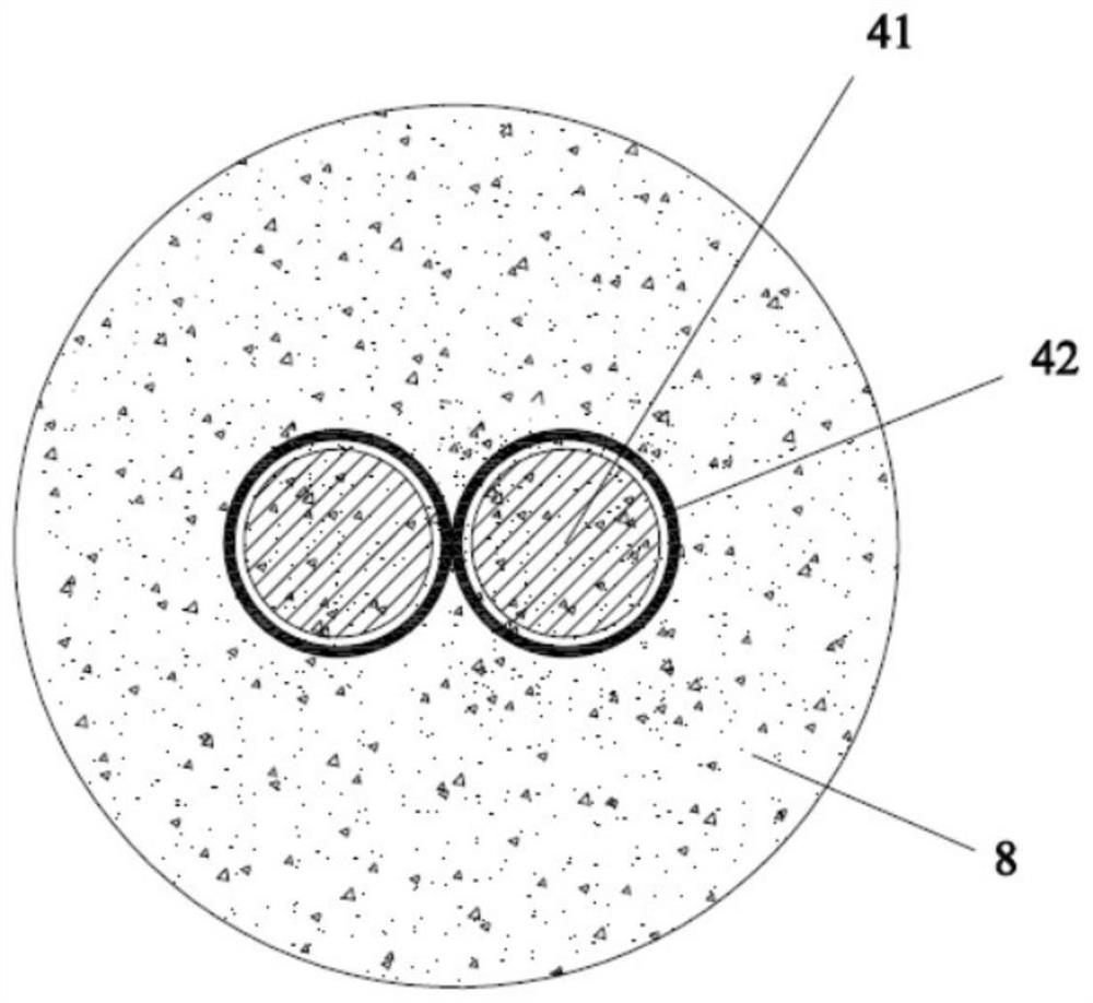 Anti-floating anchor rod construction structure