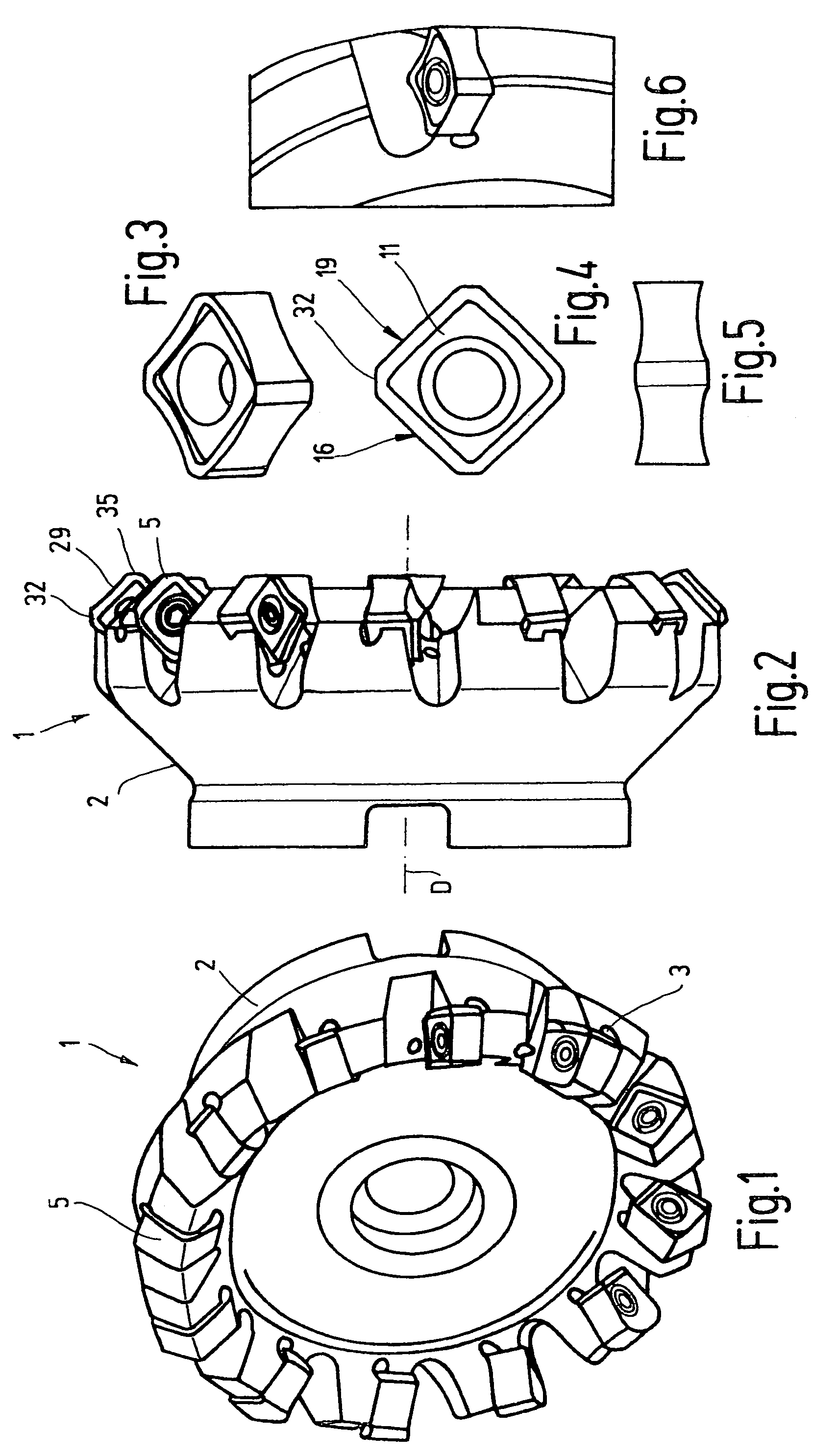 Cutting insert having a rake surface and a plateau surface separated by a step