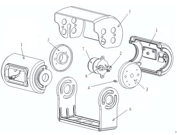 Vehicle camera with rotatable lens