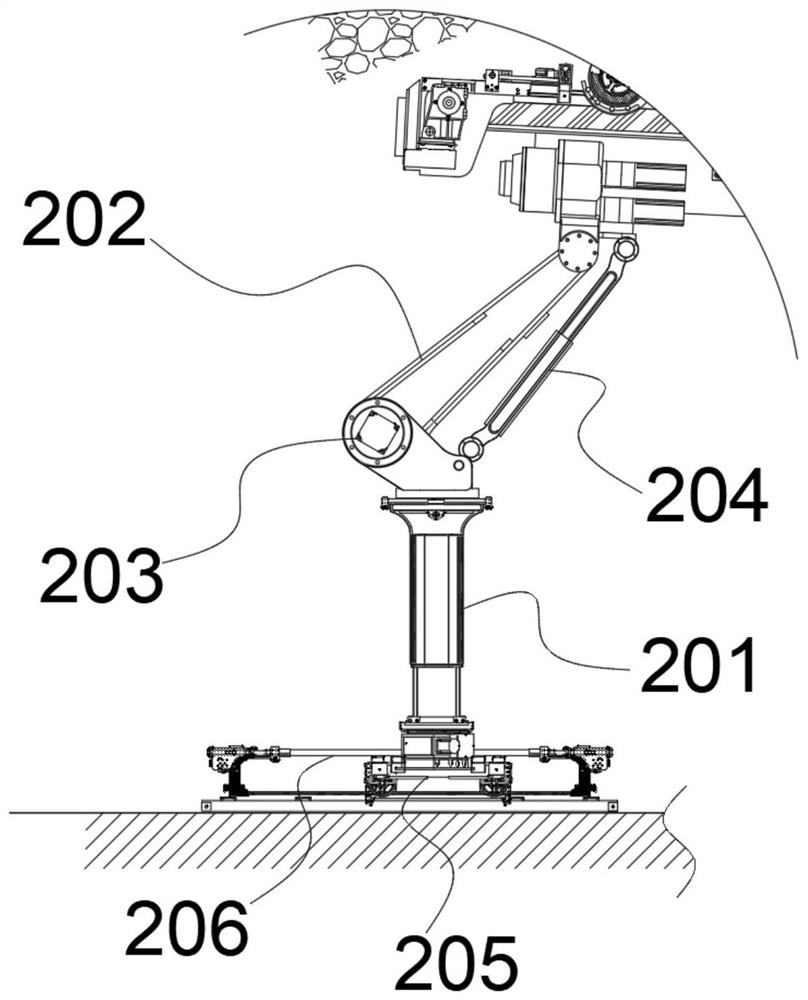 Asymmetric anchor beam structure for gob-side roadway roof supporting