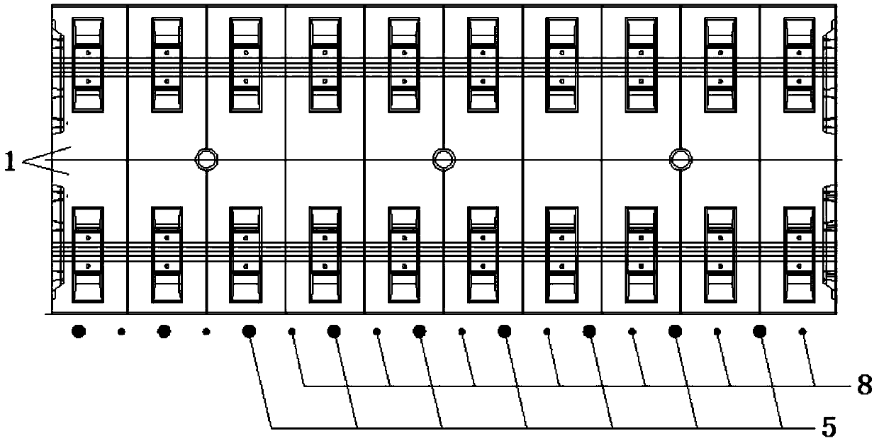 A non-excavation ballastless track mortar layer separation seam sealing method