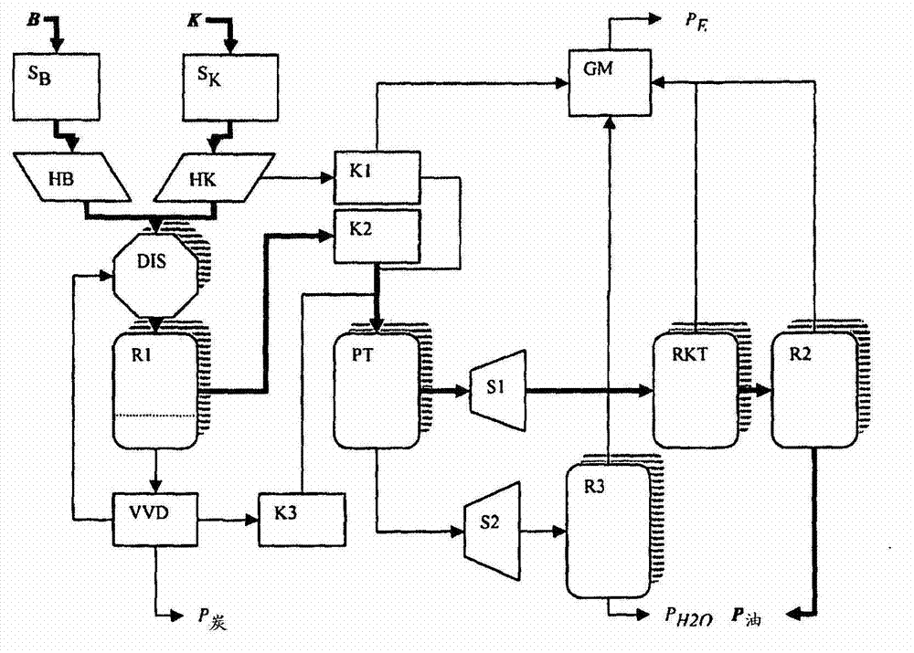 System and method for producing fuels from biomass/plastic mixtures