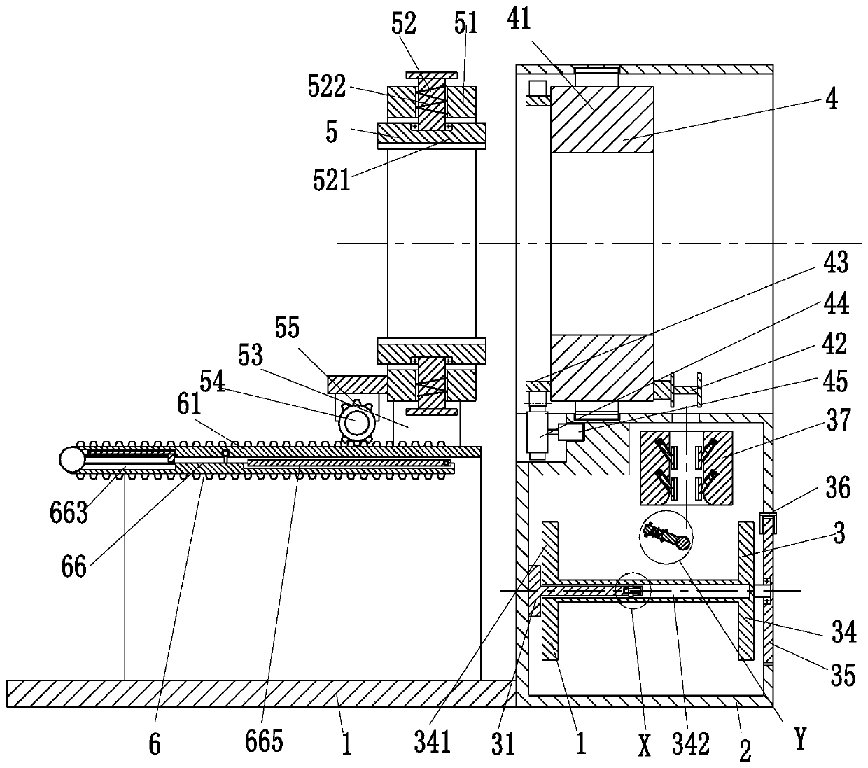 Winding machining equipment used for manufacturing high-pressure rubber hose