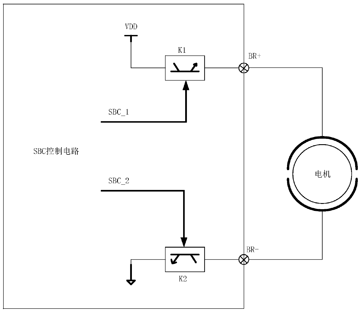 Control system and method for safety band-type brake of frequency converter