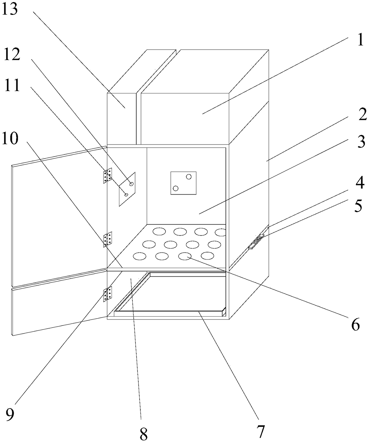 An anti-borer experimental device suitable for multi-variety sugarcane anti-borer identification method