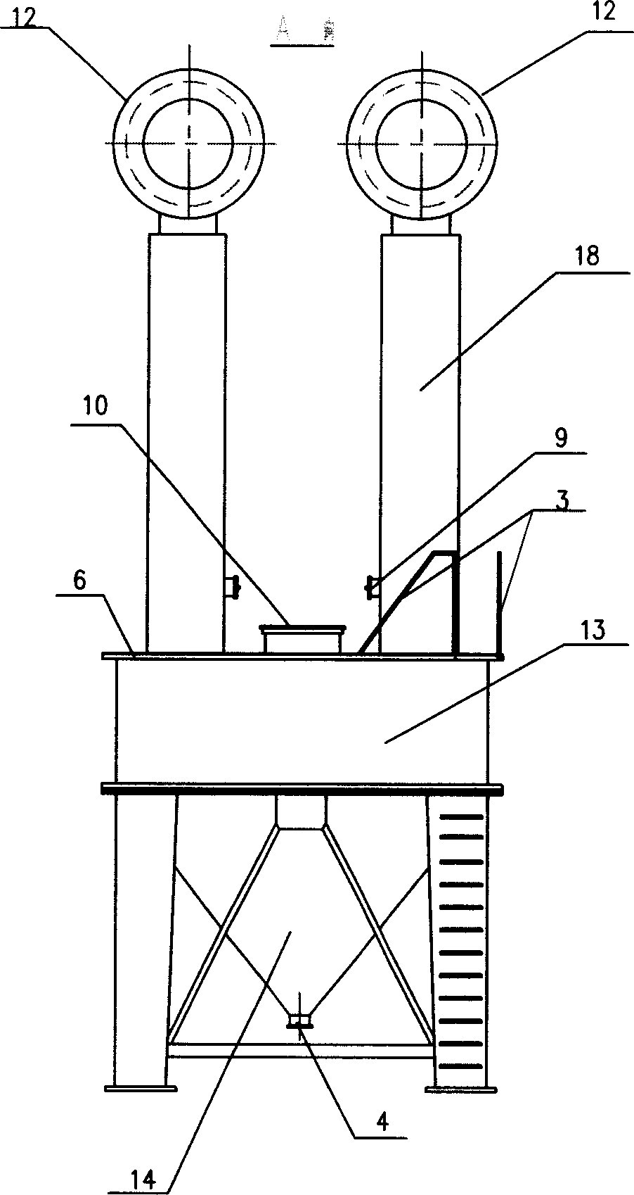 Integrated system for dust-removal and desulfurizing