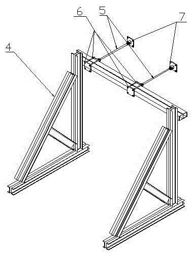 Detachable and reusable shear wall earthquake-proof performance test loading rack and test method