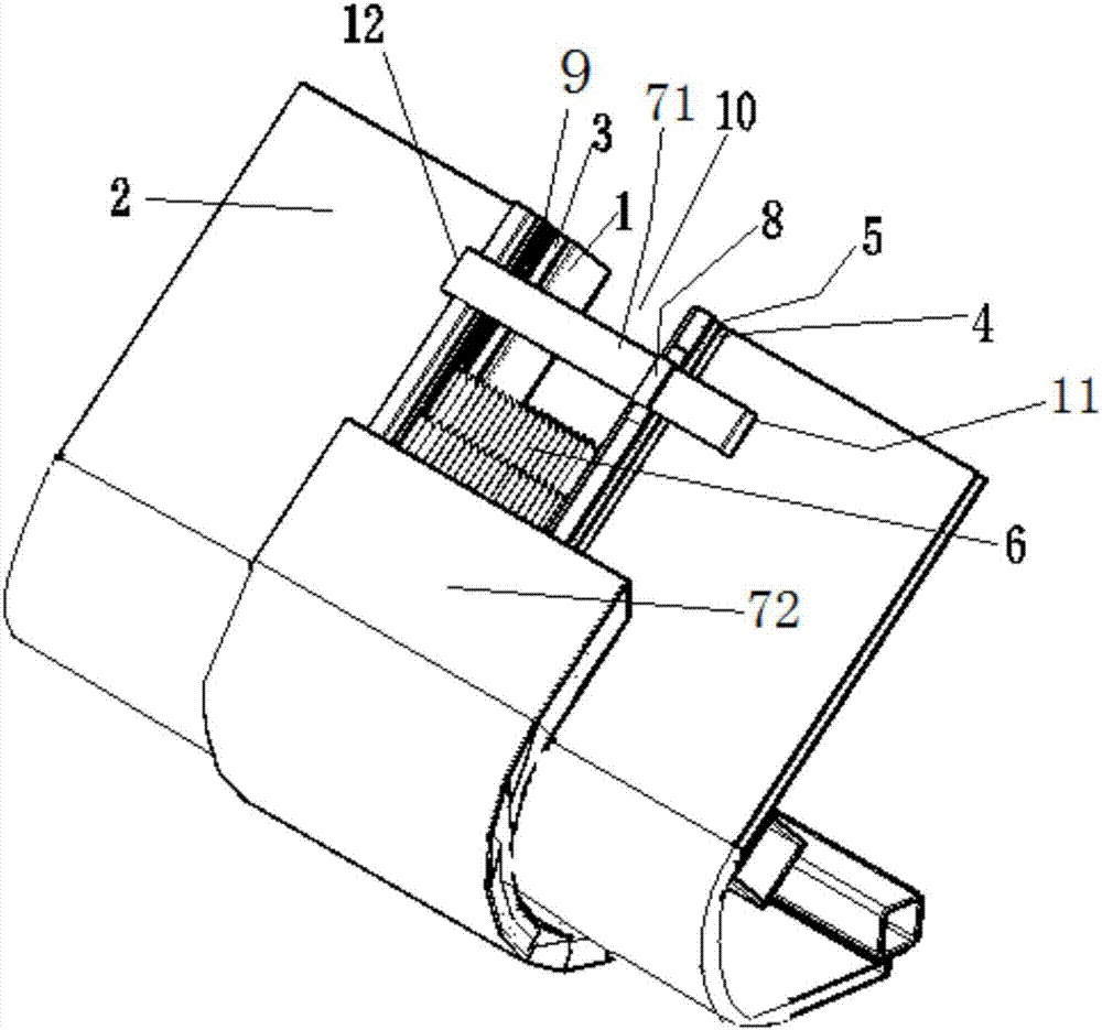 Metal plate expansion joint structure