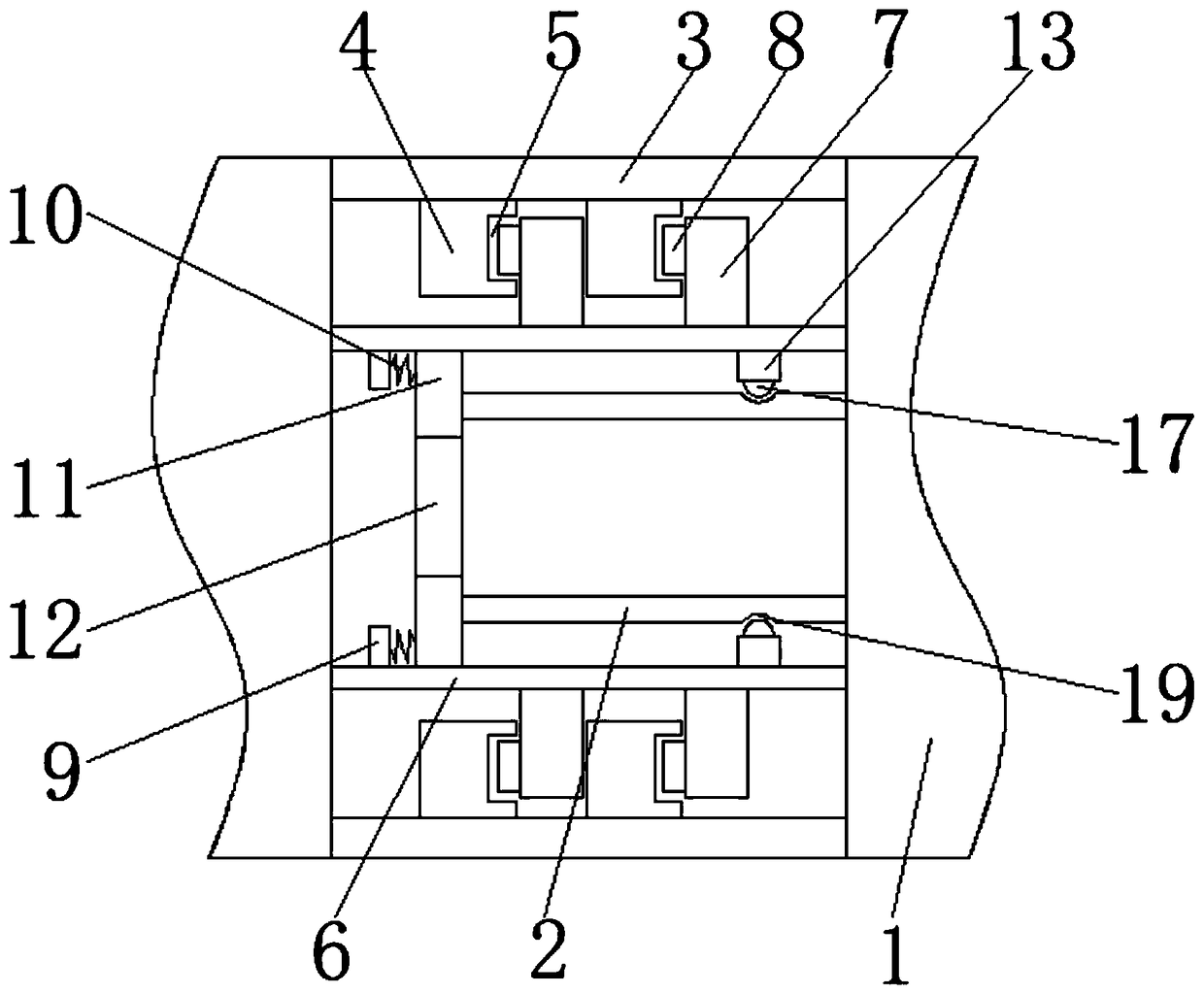 Clamping-sleeving type connecting device for lined stainless composite pipe