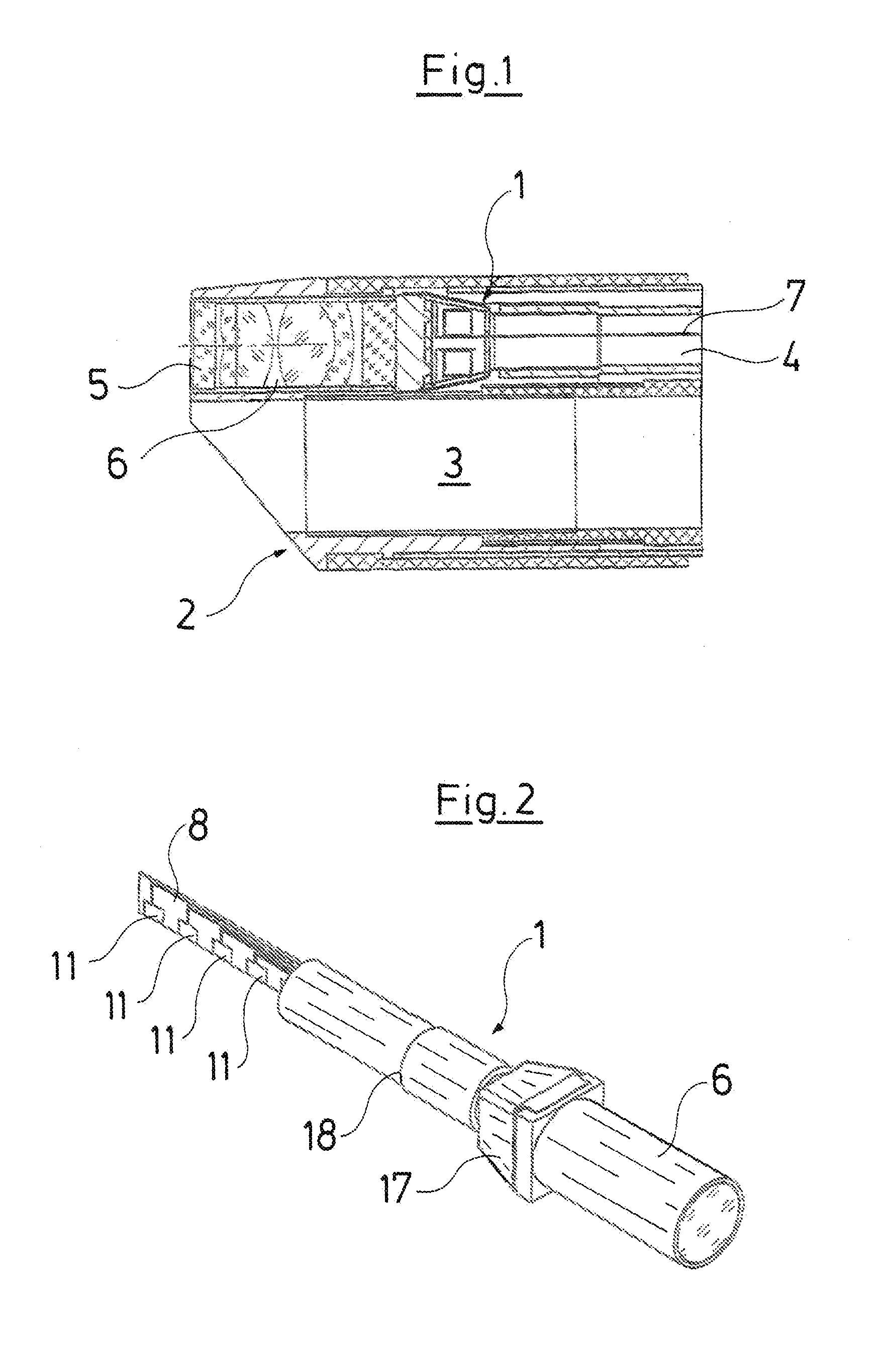 Assembly for a video endoscope